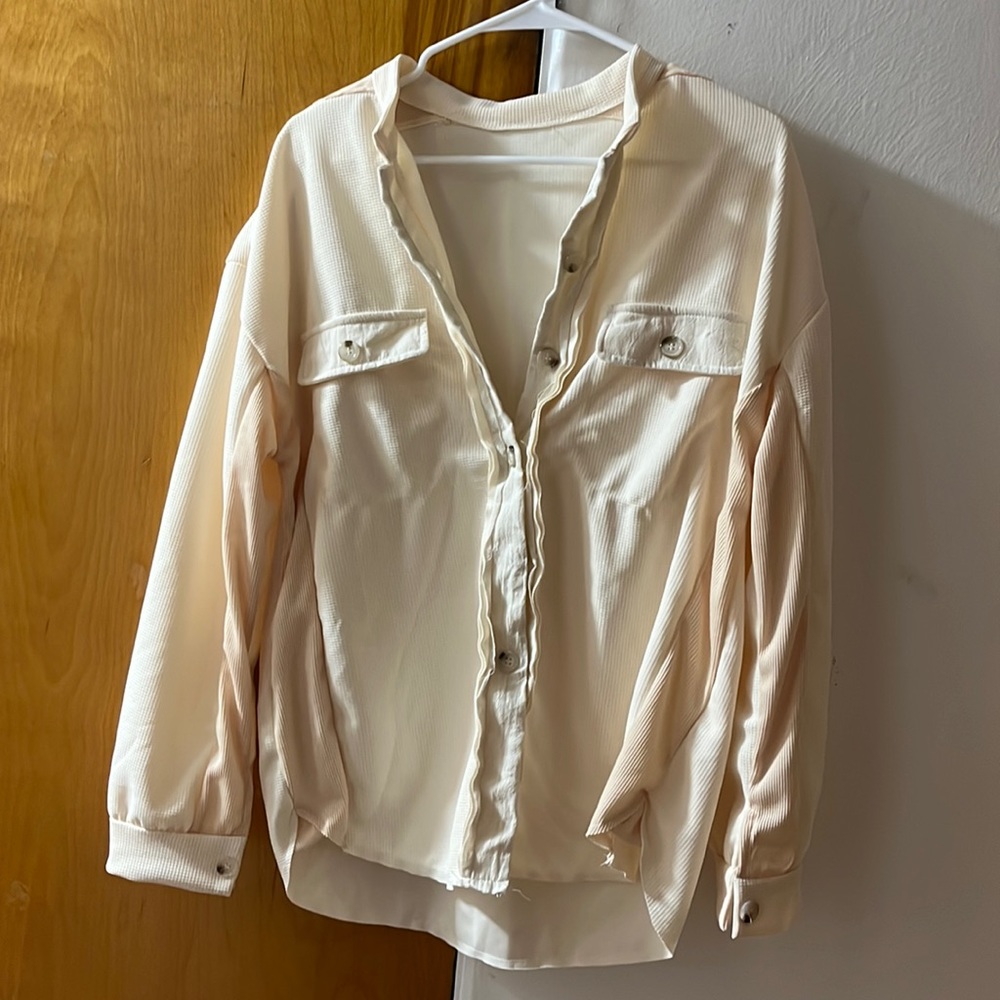 White/ cream long sleeve